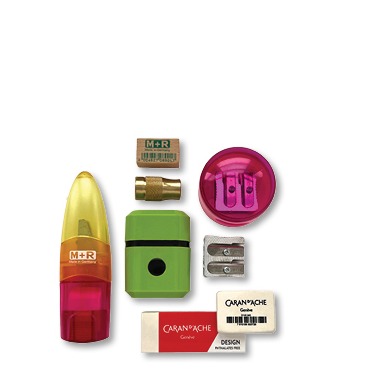 Sharpeners and erasers