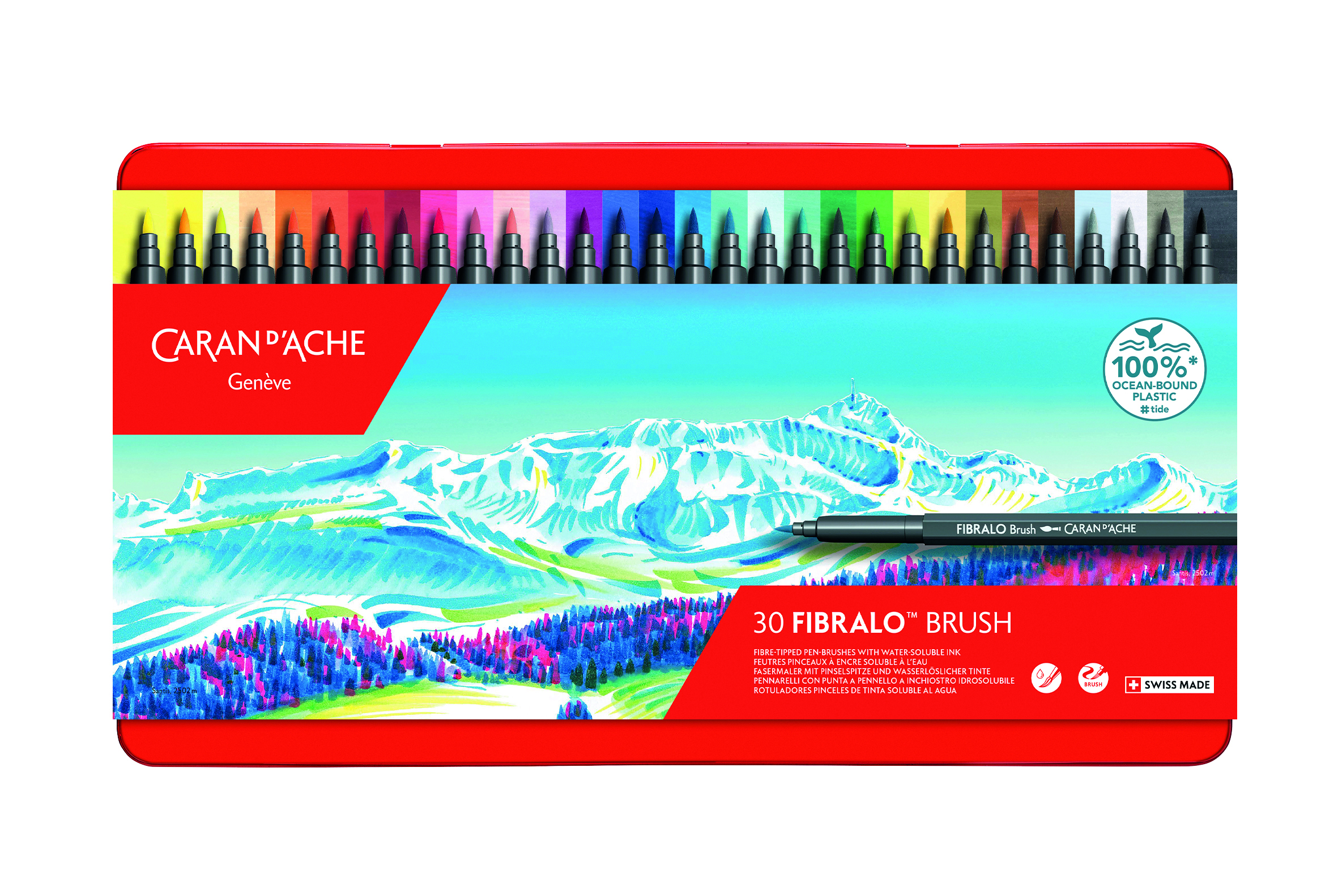 Fibralo Brush Assortment-metal tin - 30 pcs.