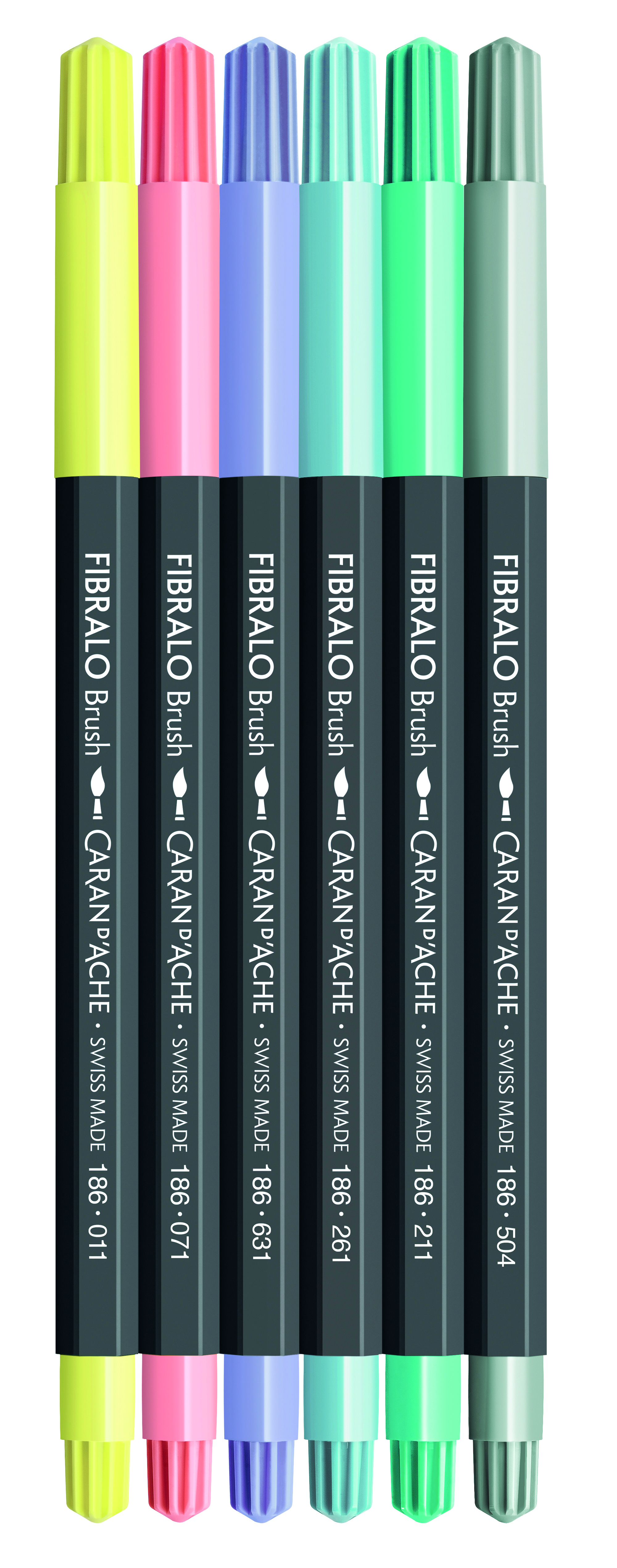 Fibralo Brush Assortment - Pastel  6 pcs.