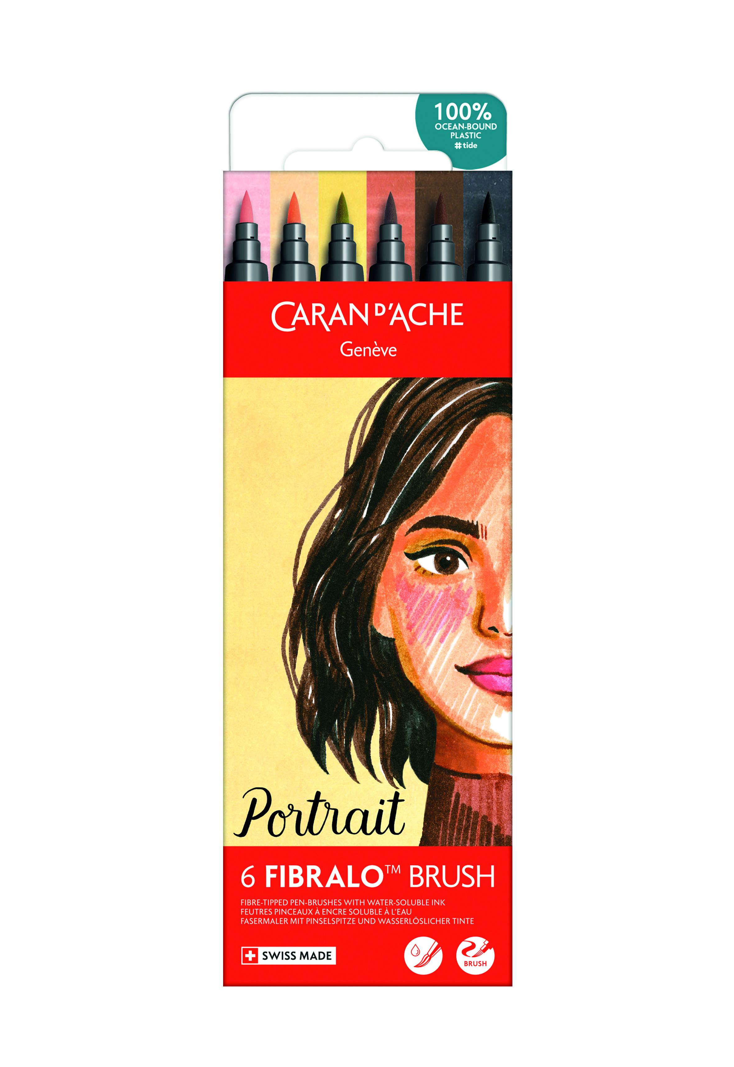 Fibralo Brush Assortment -  Portrait 6 pcs..