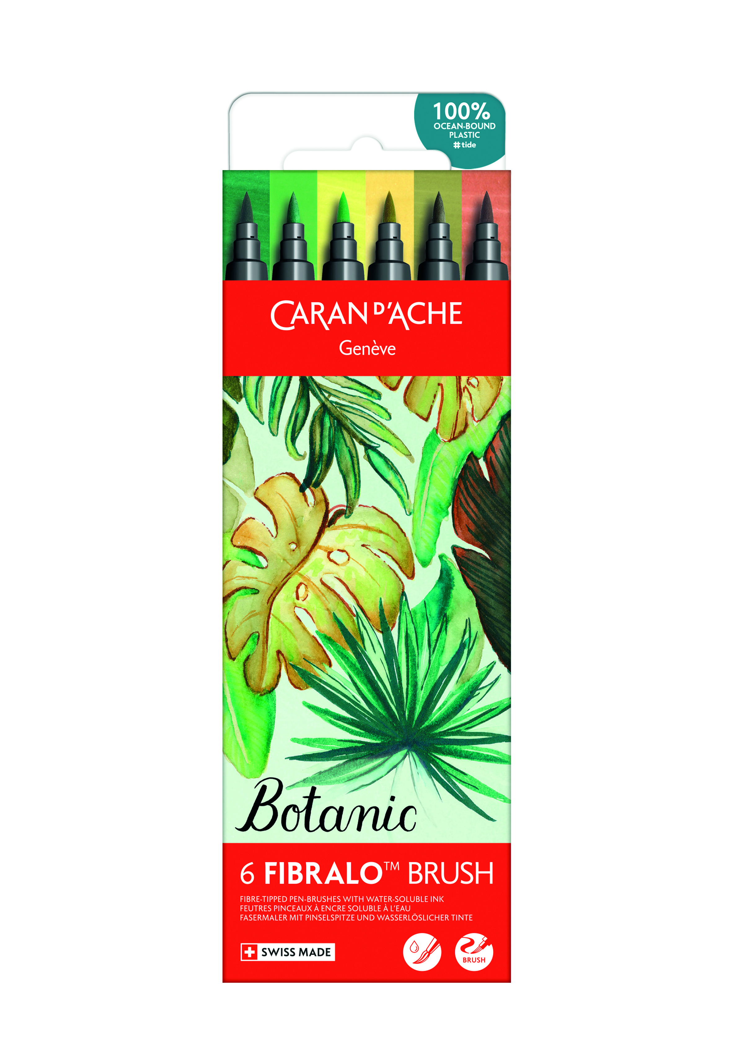 Fibralo Brush Assortment -  Botanic 6 pcs..