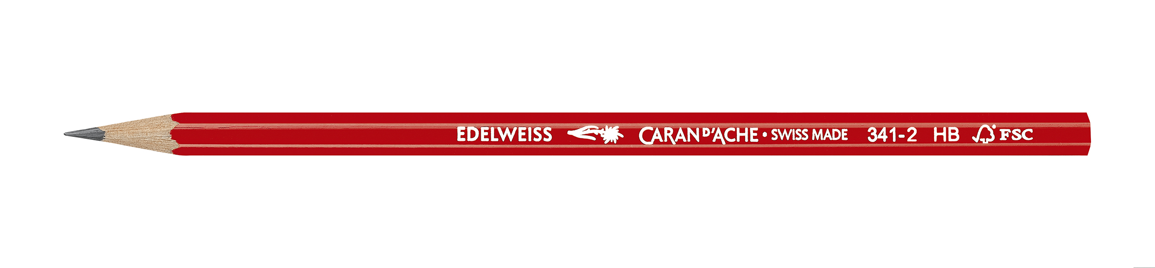 School Graphite Pencils Edelweiss - red HB- box of 12