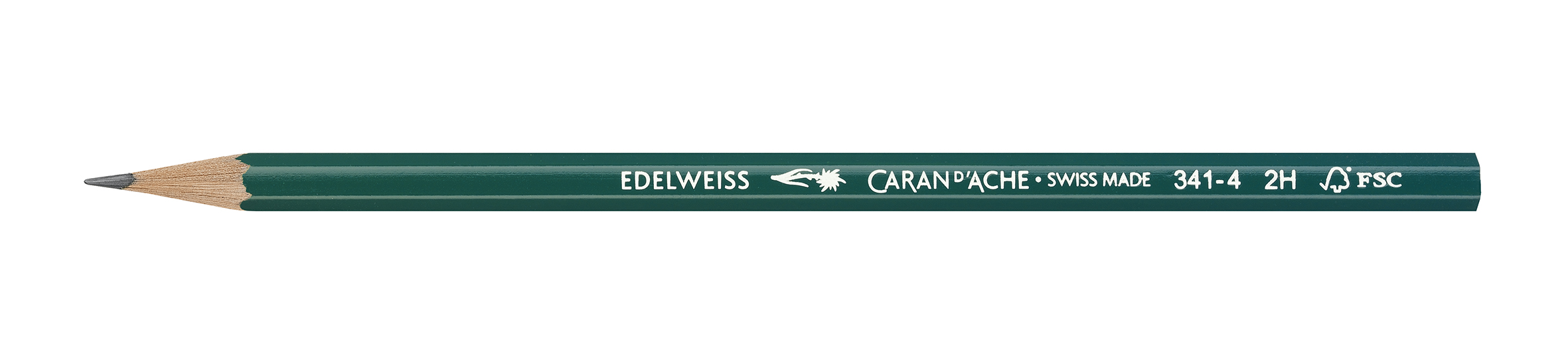School Graphite Pencils Edelweiss  2H-green - box of 12