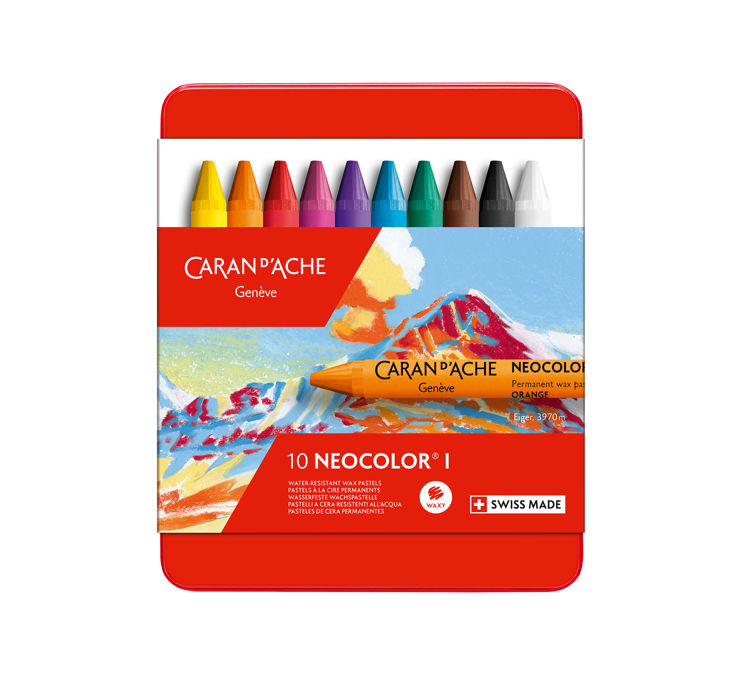 Neocolor I, 10 assorted colors