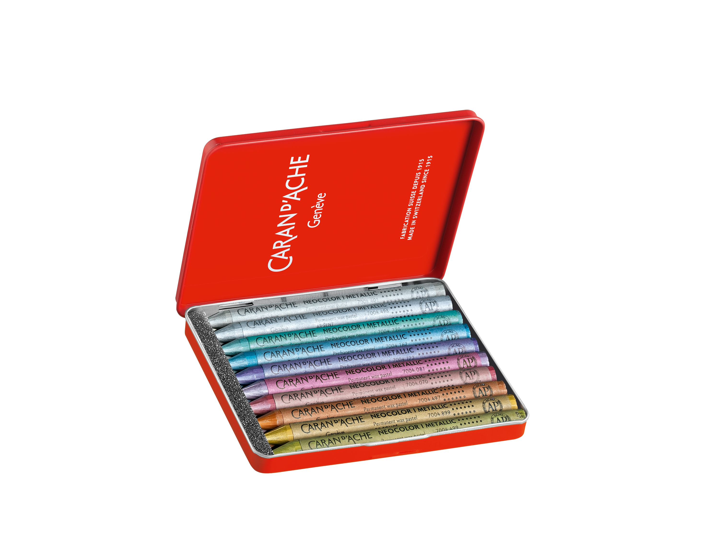 Neocolor I Metallic, 10 assorted colors