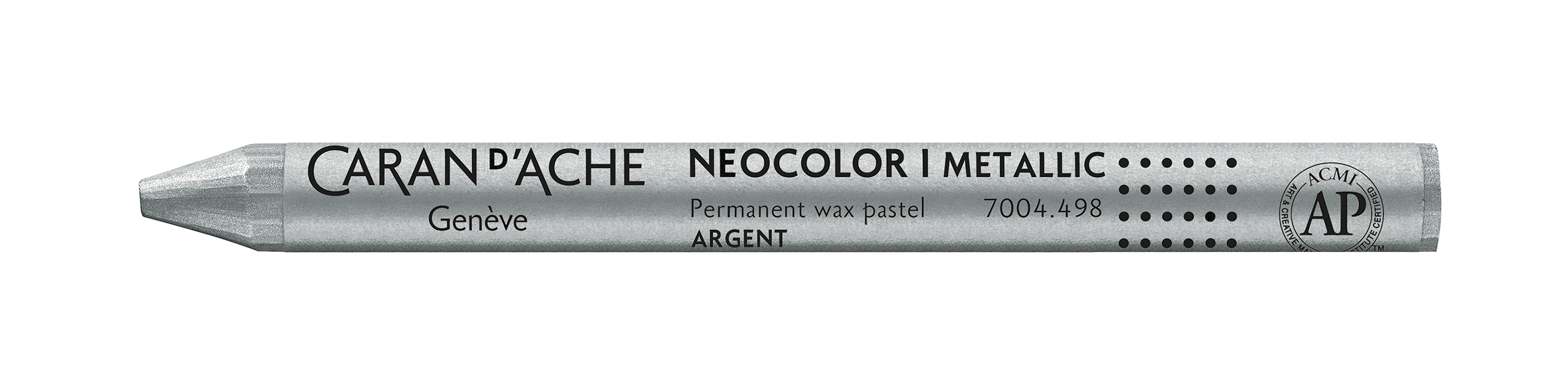 Neocolor I Metallic silver - 10 pastels