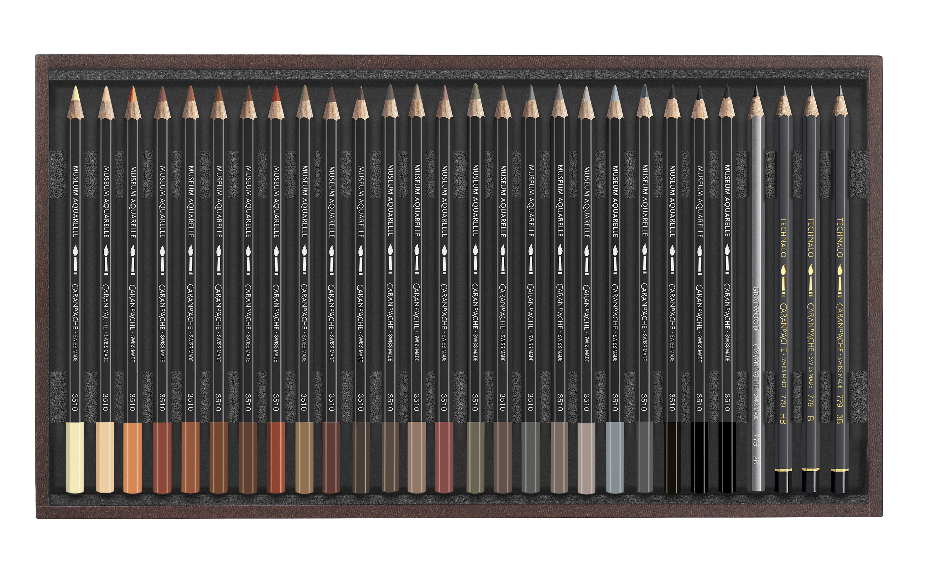 Museum Aquarelle - Wooden Box Set 76 colors