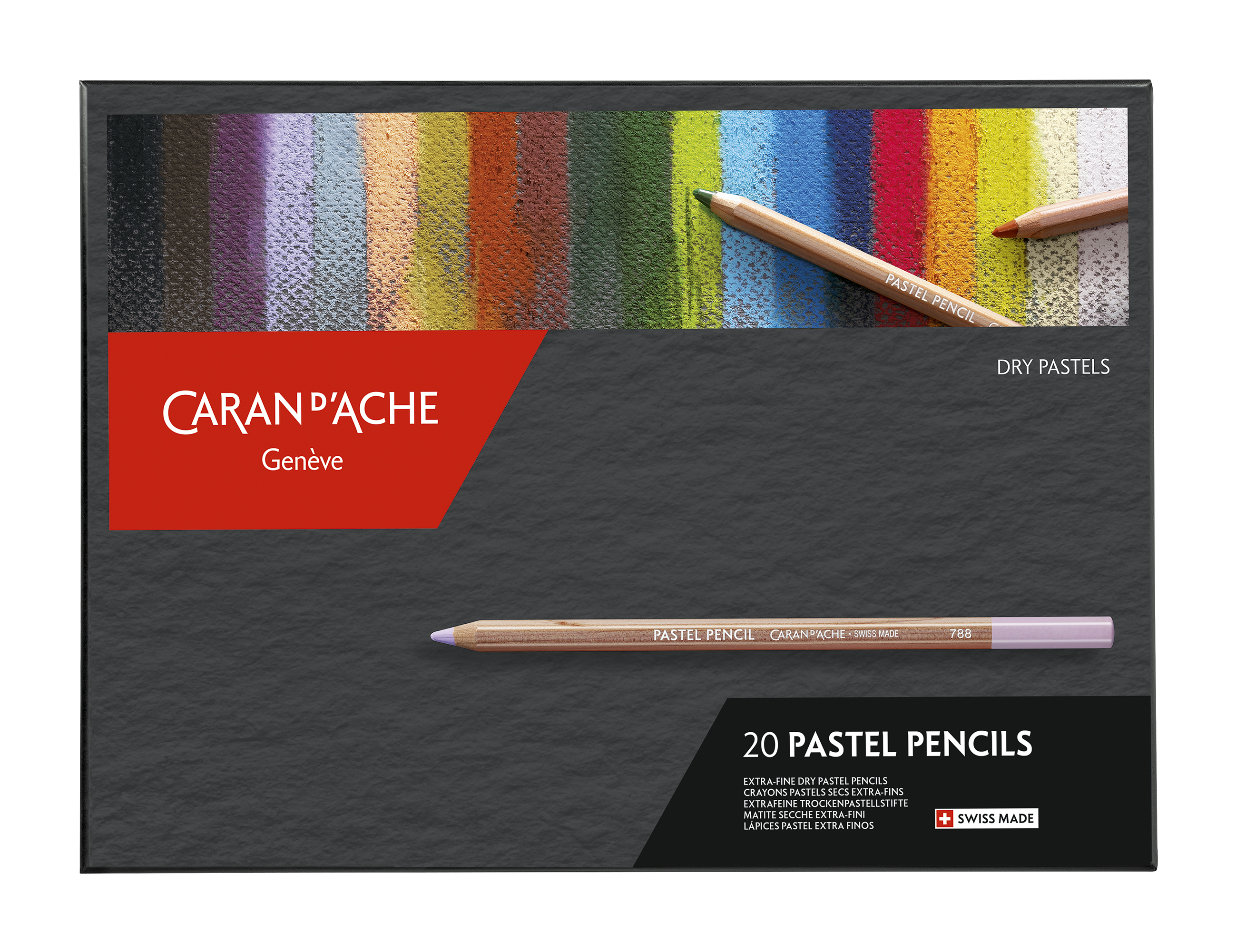 Pastel pencil 20 assorted color set- Prop 65 sticker