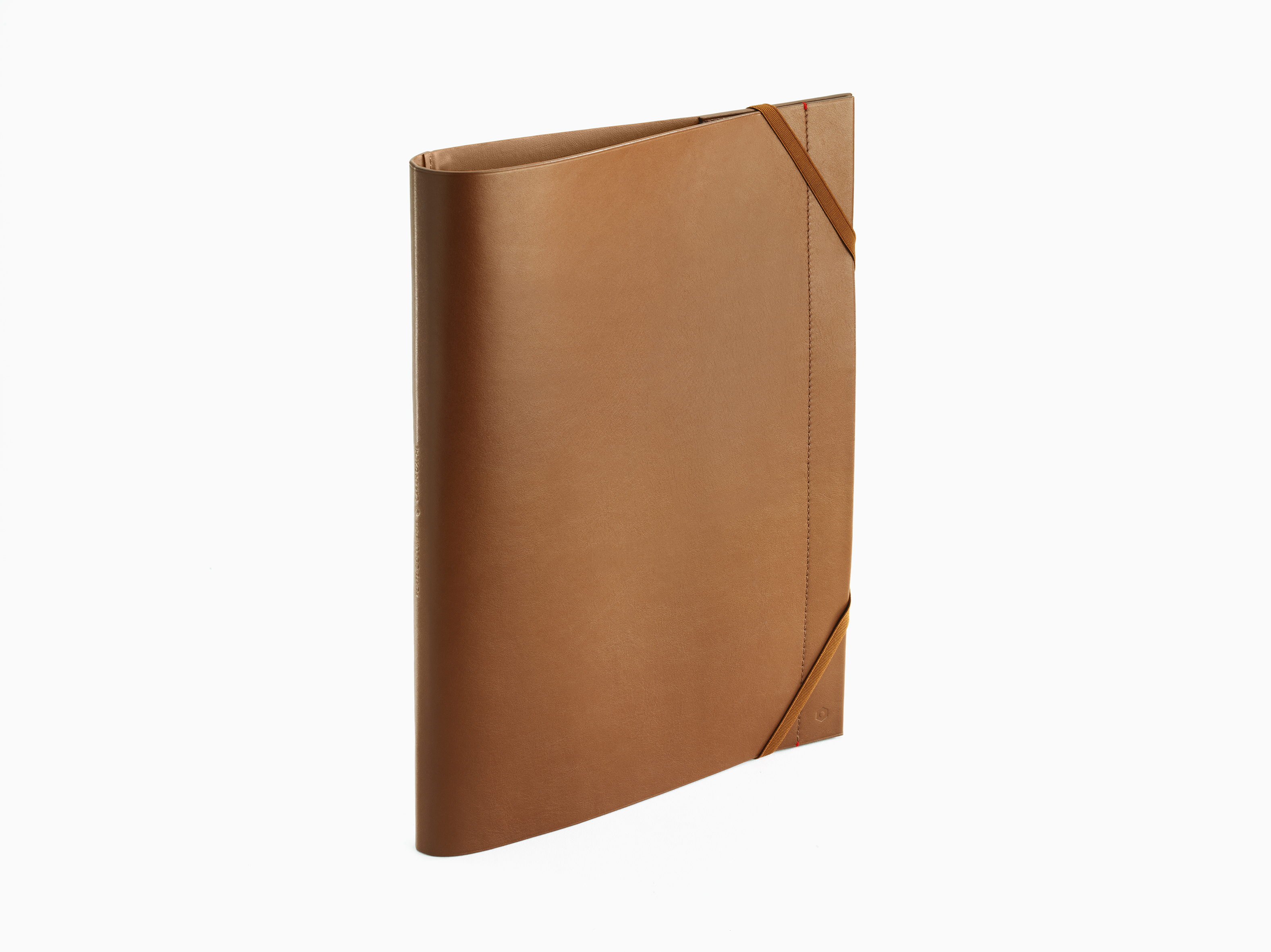 La Collection Cuir - Camel Leather Folder -A4