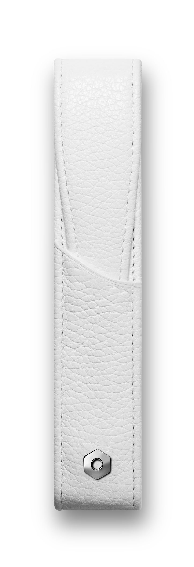 Leather Collection - Holder for 1 pen, Leman white