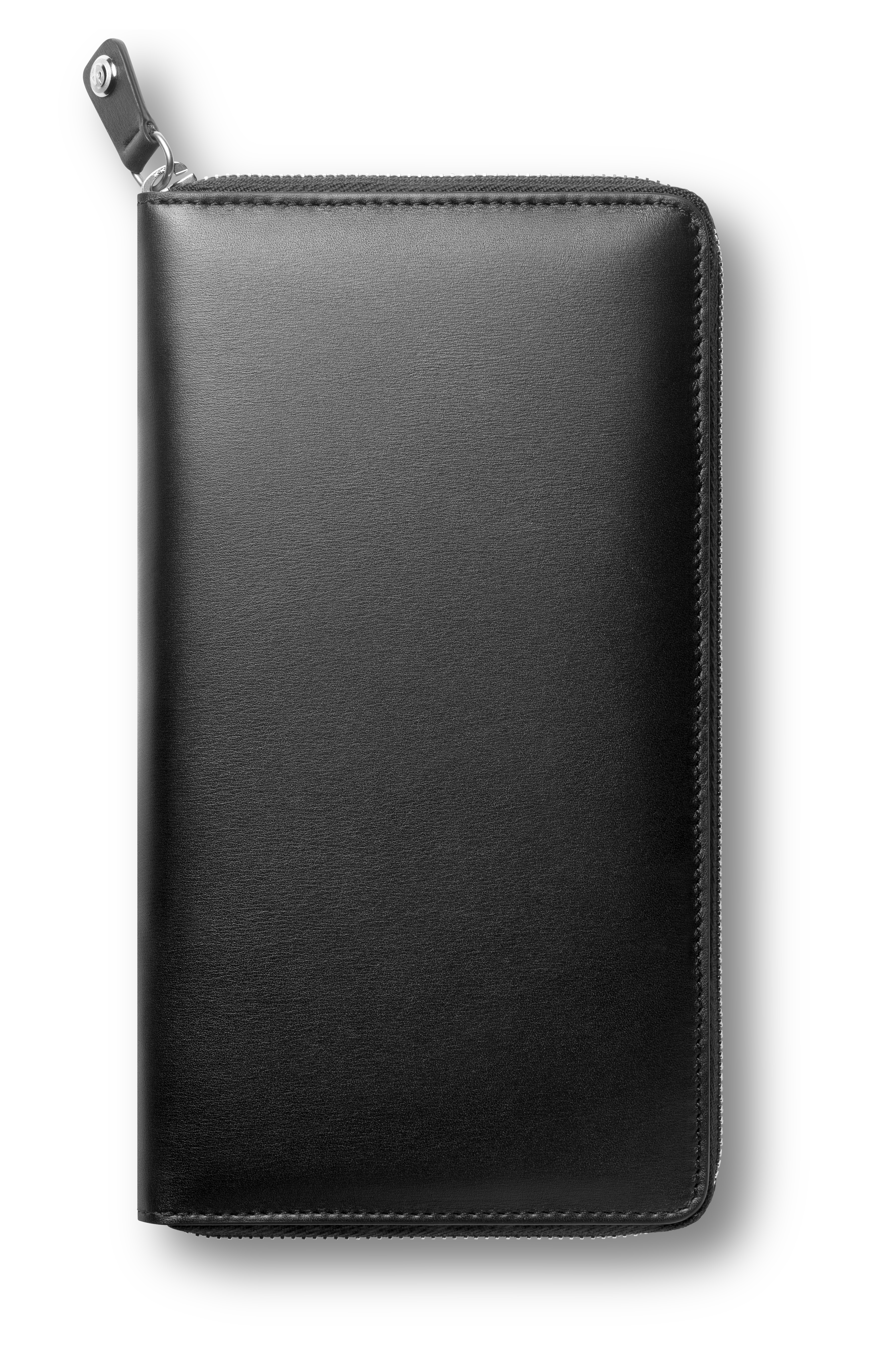 Leather Collection - Passport Holder with Zip - black