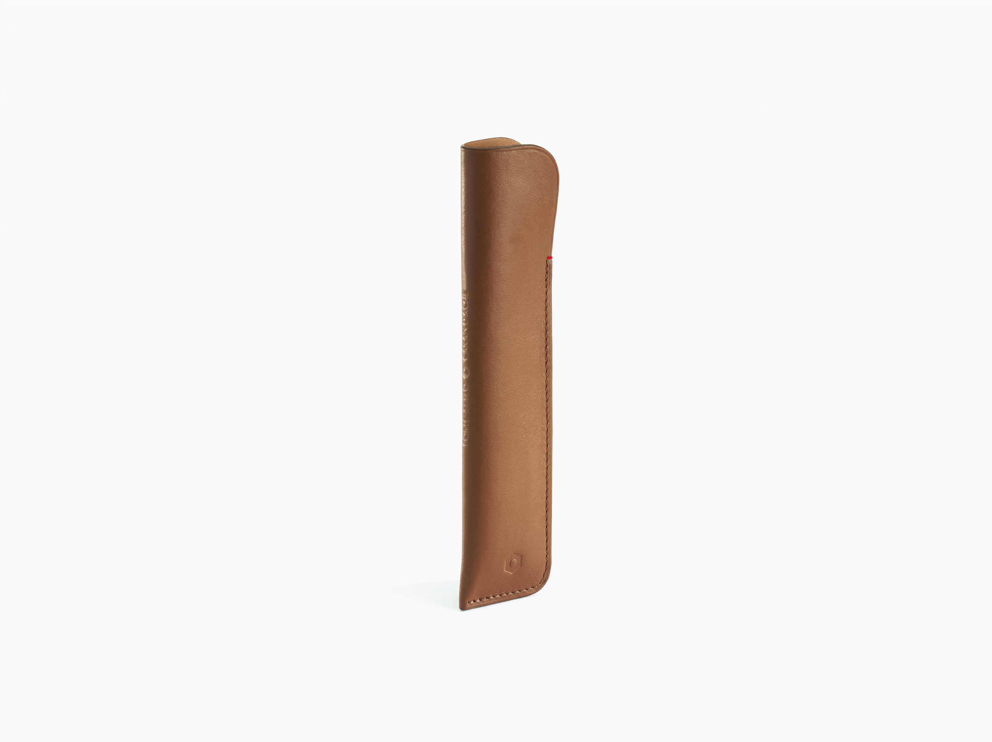 La Collection Cuir - Camel Leather Case - 1 pen