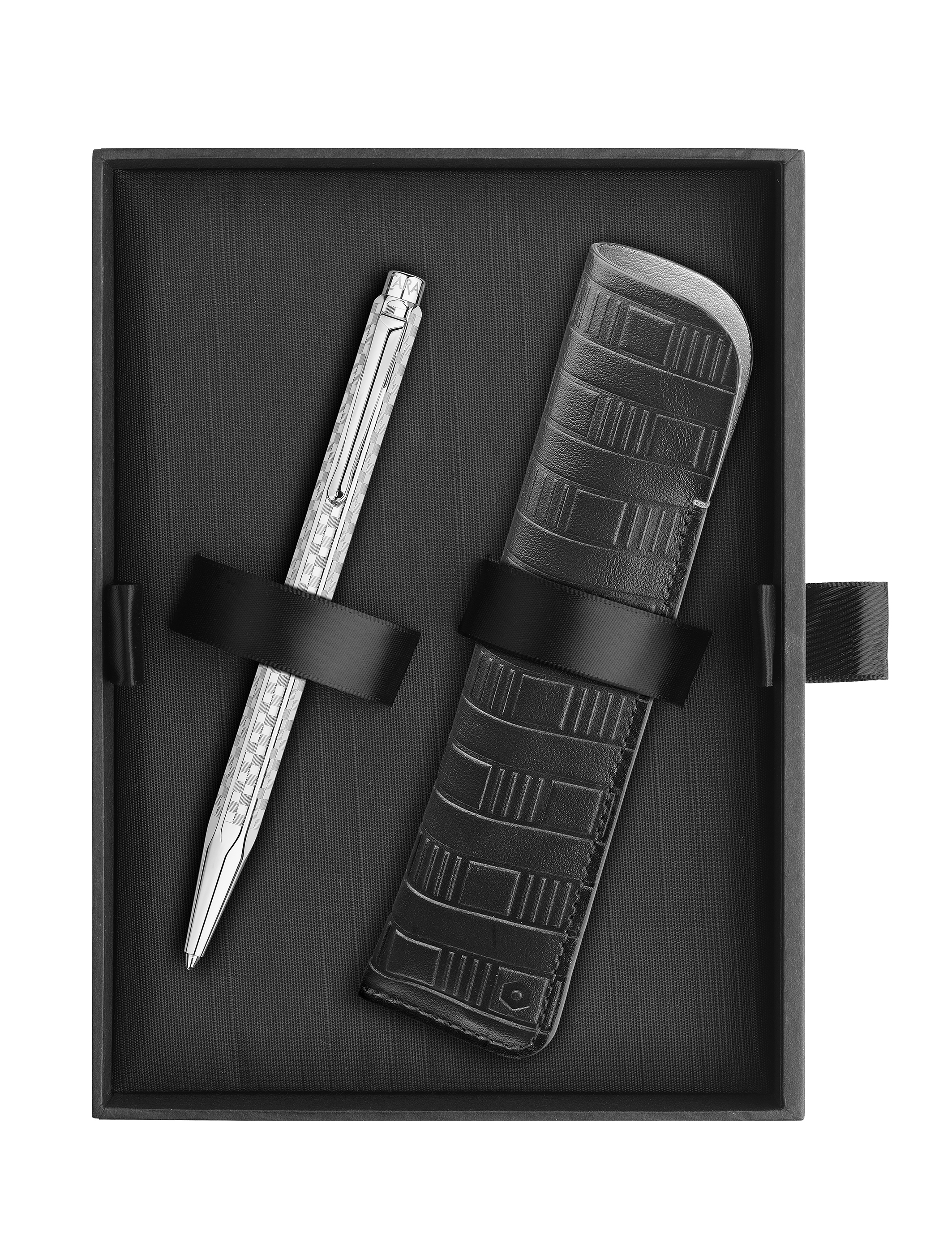 Ecridor  Damier Ballpoint Pen with leather case