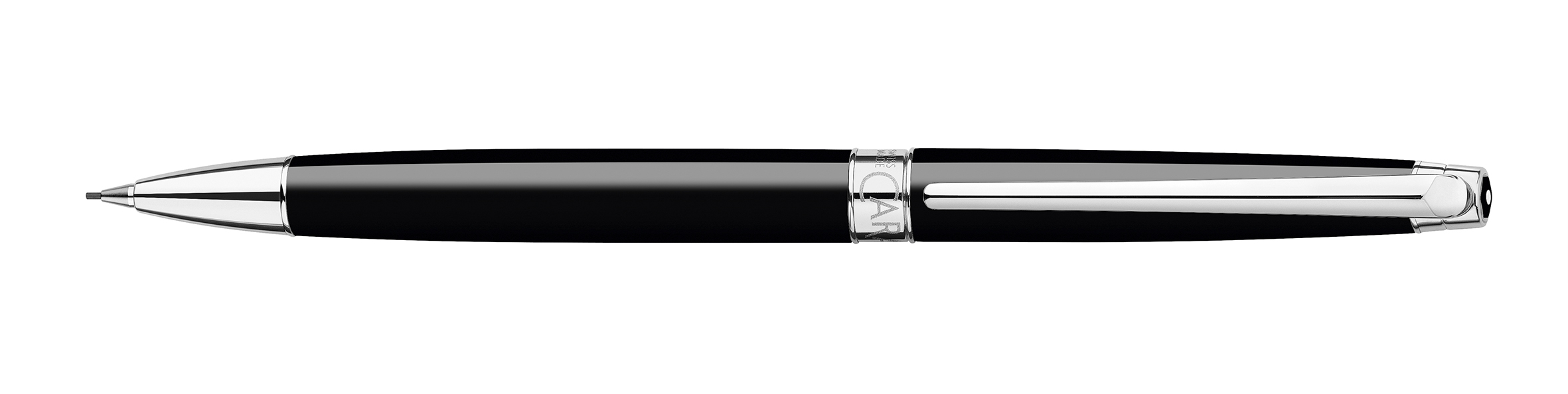 Leman Slim Collection Black Ebony Rhodium Mechanical Pencil