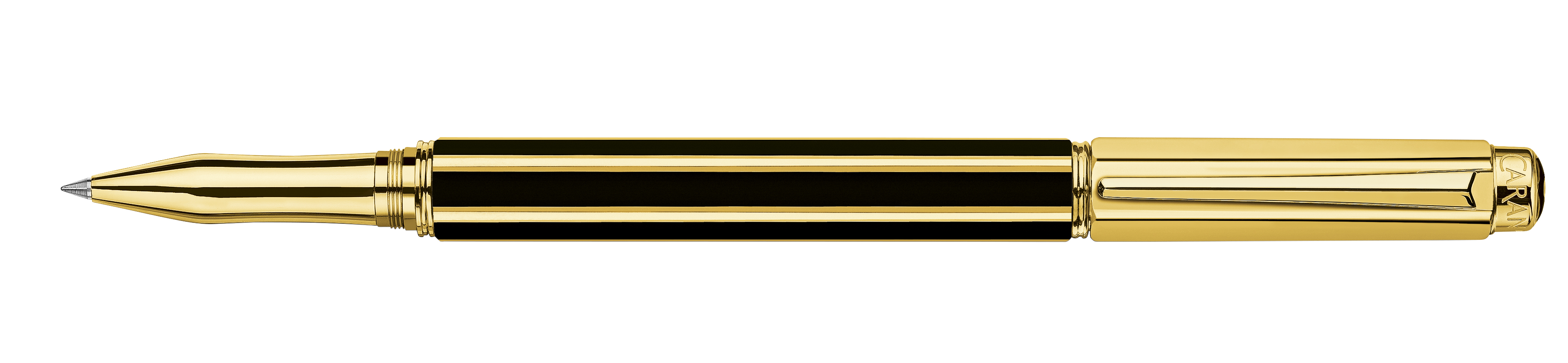 Varius Collection China lacquer, black, gold plated Roller pen