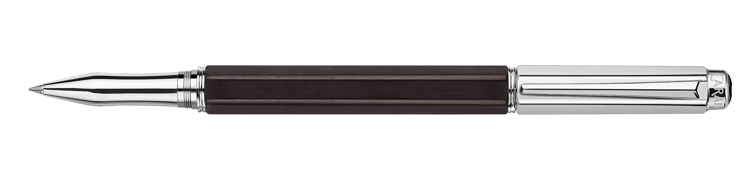 Varius Collection Ebony/ rhodium coated Roller Pen