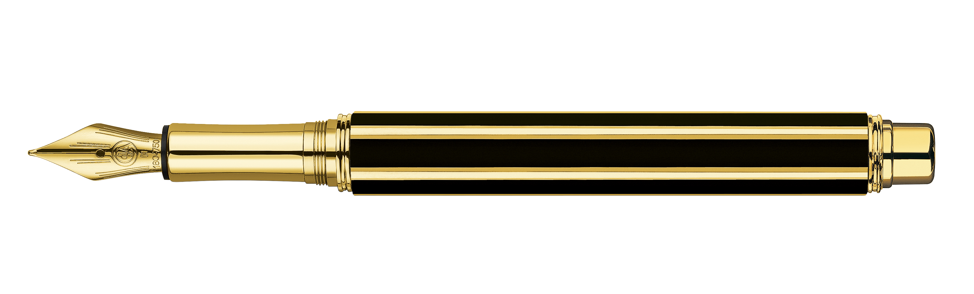 Varius Collection China lacquer, black, gold plated Fountain pen, nib M