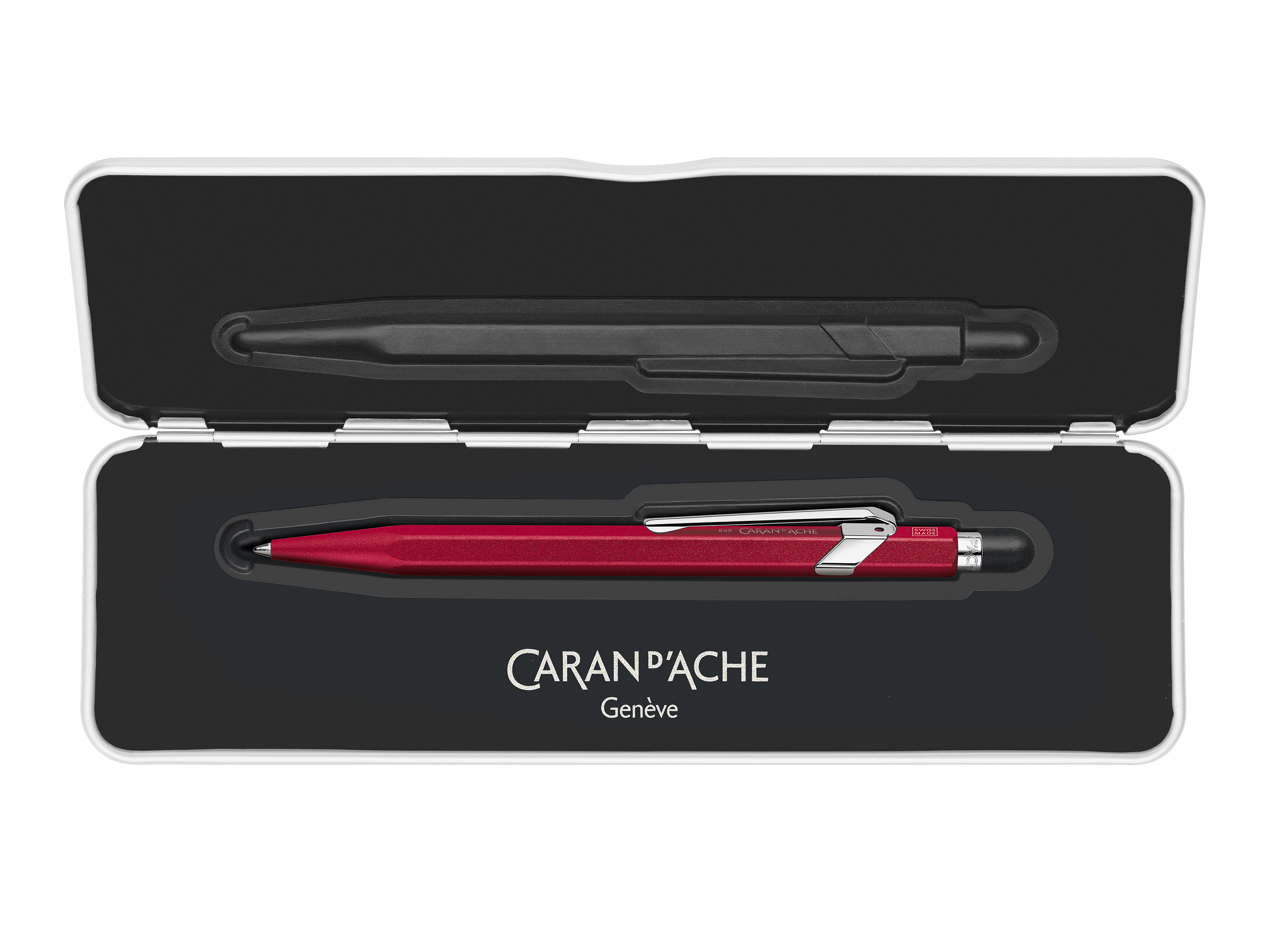 Ballpoint pen 849 Colormat-X Red- black ink cartridge-slimpack