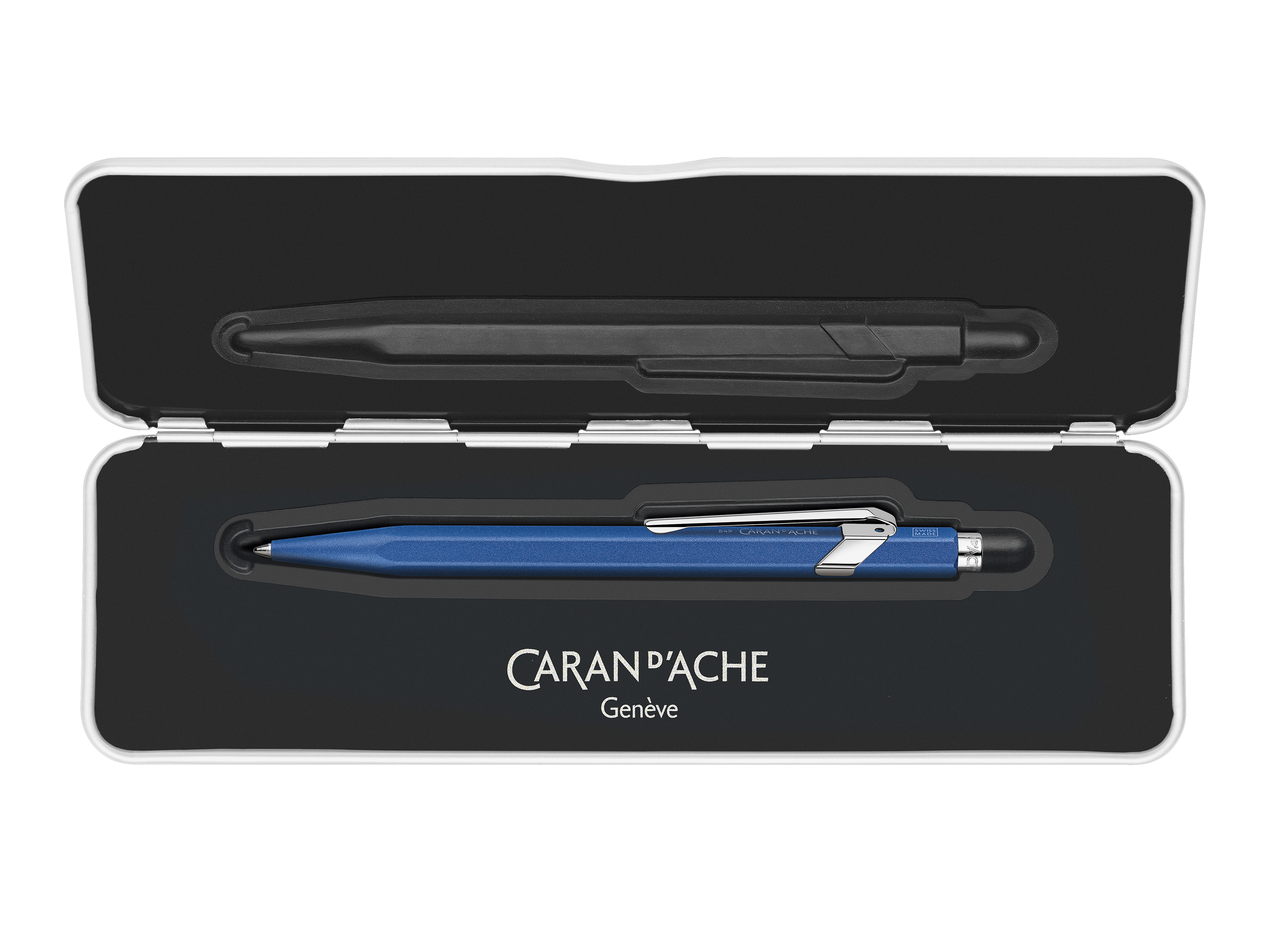 Ballpoint pen 849 Colormat-X Blue- black ink cartridge-slimpack
