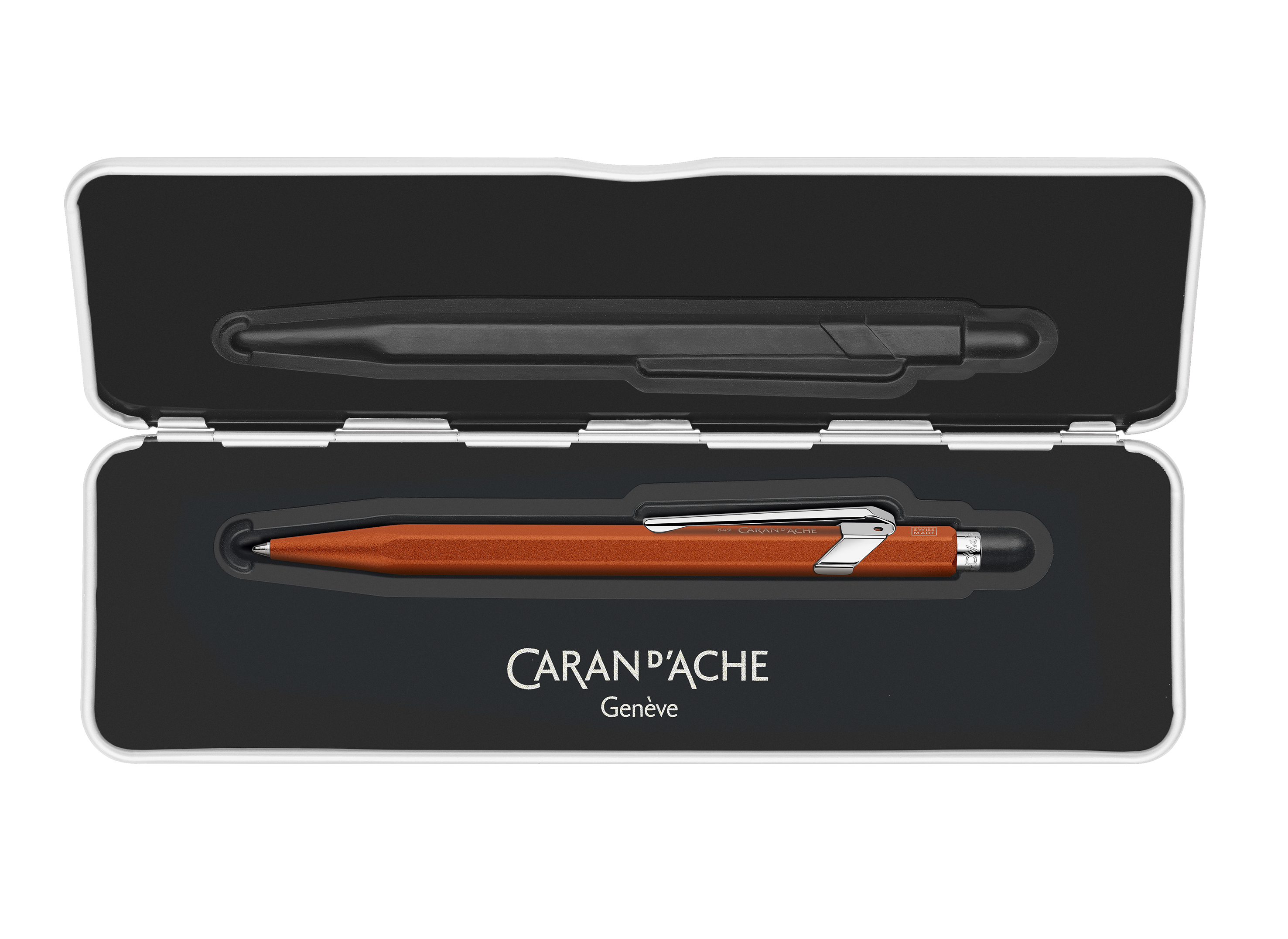 Ballpoint pen 849 Colormat-X Orange- black ink cartridge-slimpack