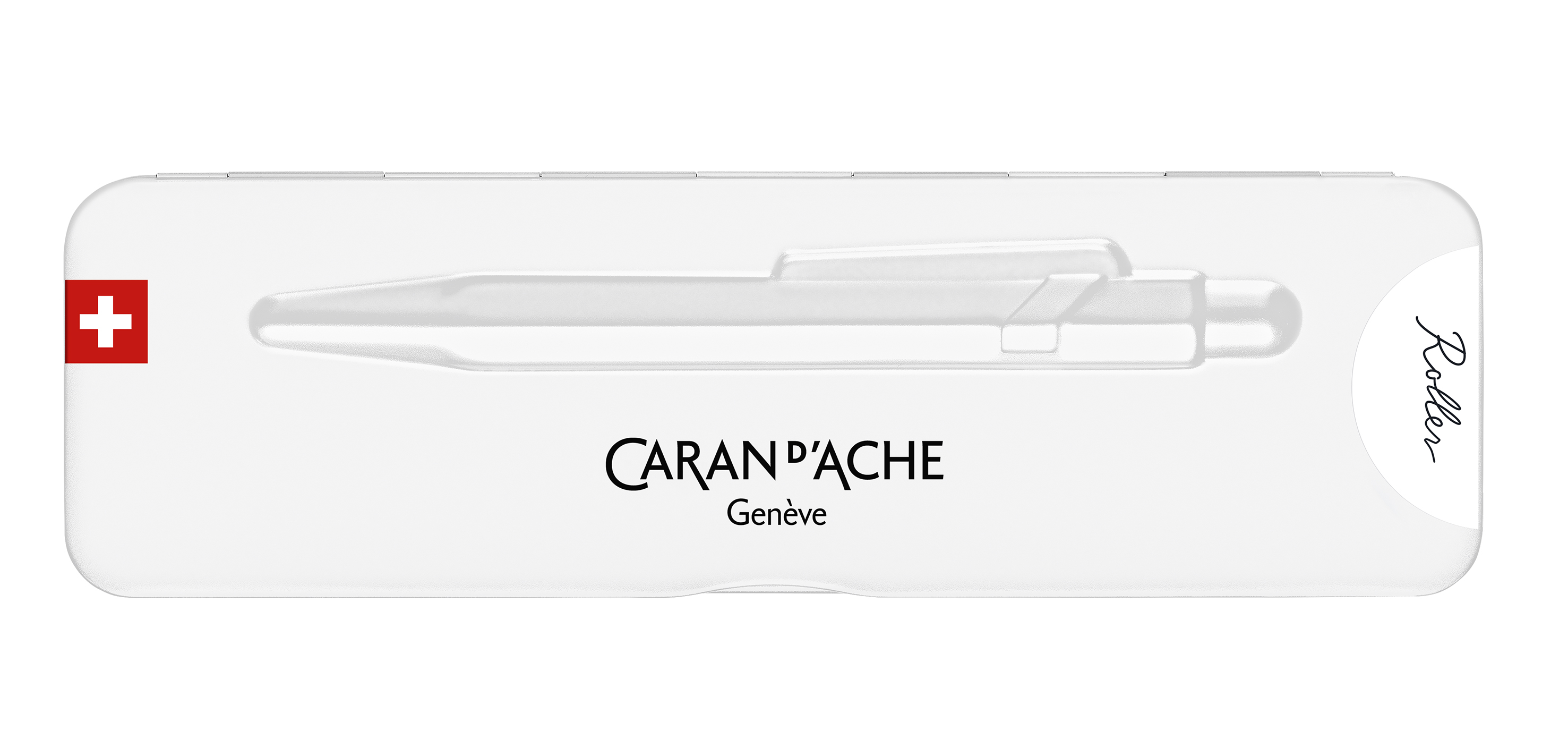 849 Roller  Pen metal White- Slimpack