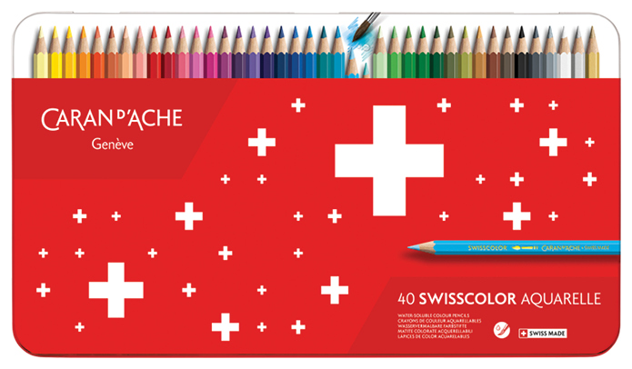 Swisscolor Metal Box 40 Colors
